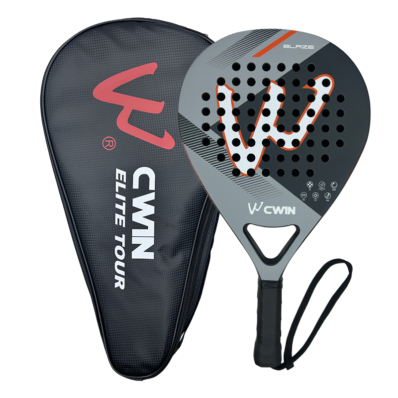 Badminton Racket Carbon - CWIN BLAZE Padel-Schläger 3K Gewebte Kohlefaser