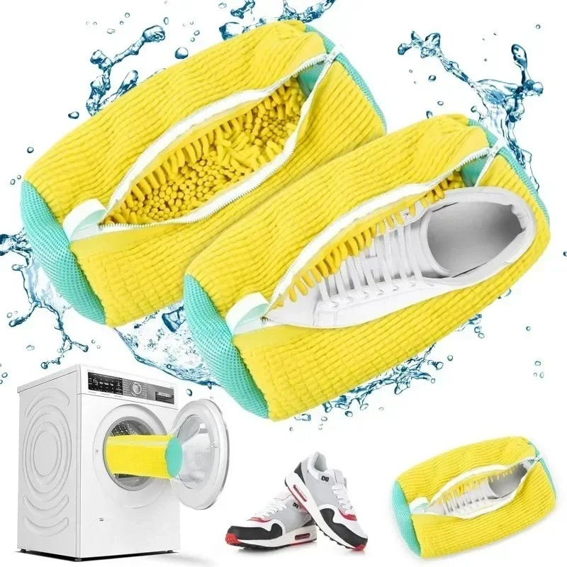 Badminton Bag - Wiederverwendbarer Schuhwaschbeutel für Sneaker und Tennisschuhe,