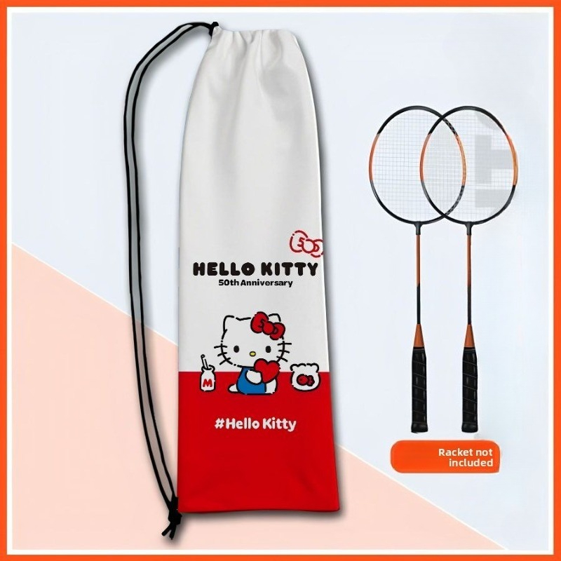 Badminton Bag - Niedliche Hello Kitty 50th Anniversary Badminton-Schläger-Aufbewahrungstasche