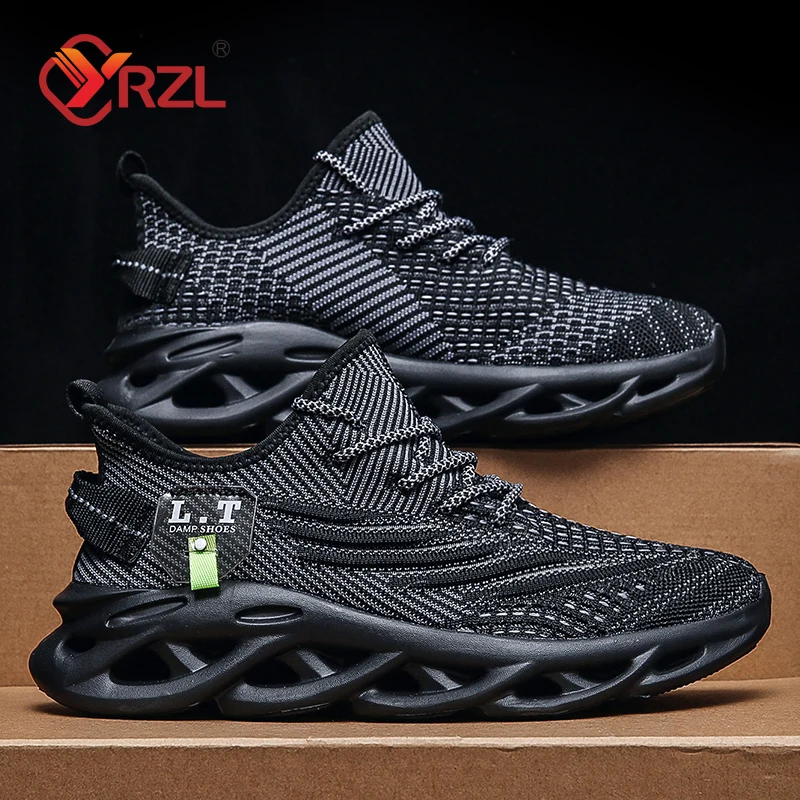 Badminton Shoes - YRZL Männer Sport Laufen Schwarz Jogging