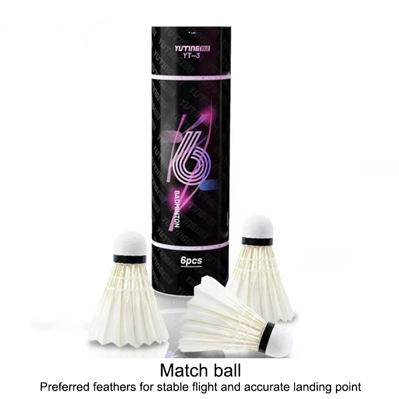 3/6 Stück weiße Gänsefeder-Bad – Feather Shuttlecock Bewertung und Preis