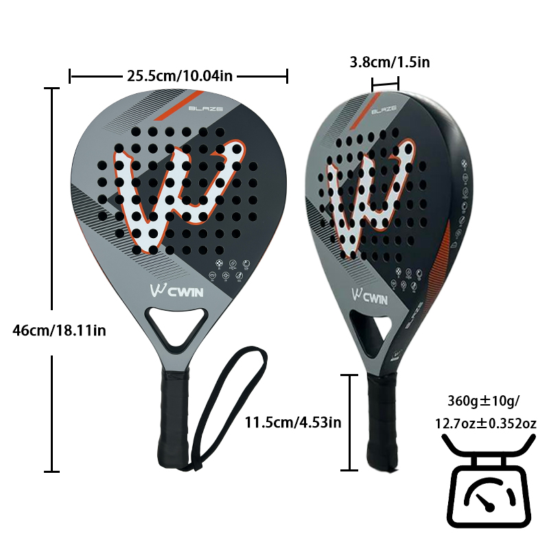 CWIN BLAZE Padel-Schläger 3K G – Badminton Racket Carbon Bewertung und Preis