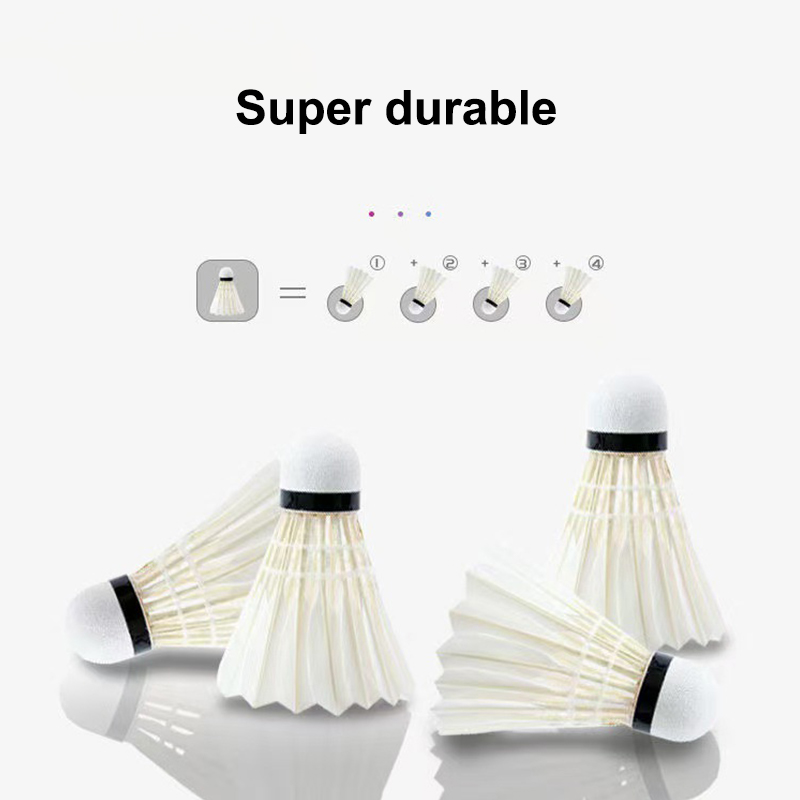 3/6 Stück Badmintonbälle Feder – Feather Shuttlecock Bewertung und Preis