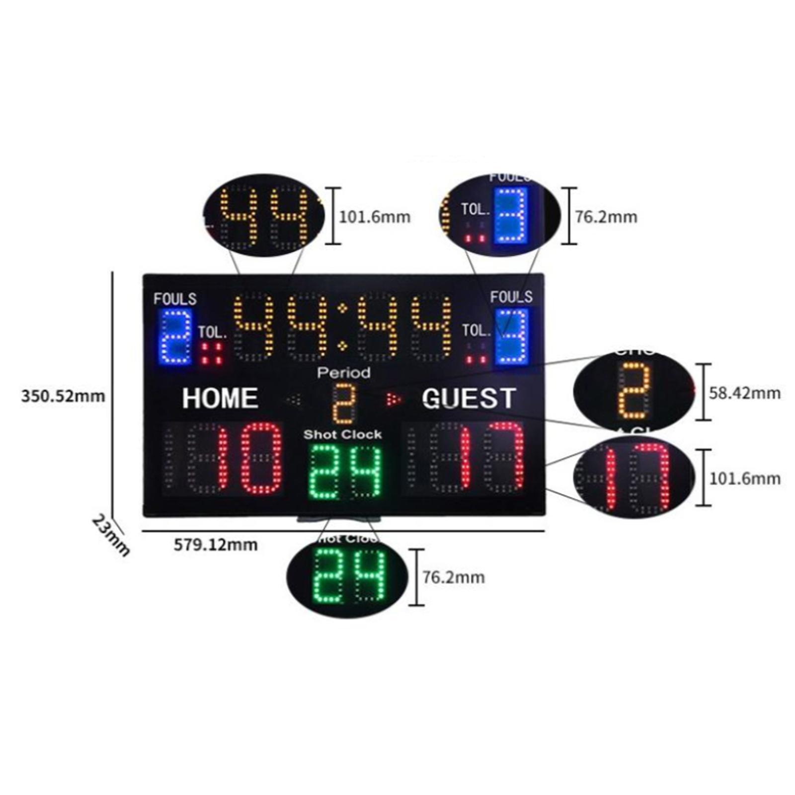Indoor-Basketball-Anzeigetafel – Scoreboard Digital Bewertung und Preis